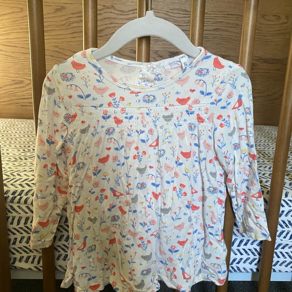 Angel Dear Baby Dress with Floral Design